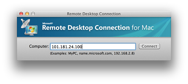 set up remote desktop connection mac