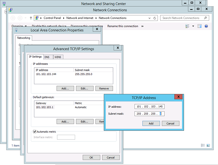 find ip address windows server 2012 r2