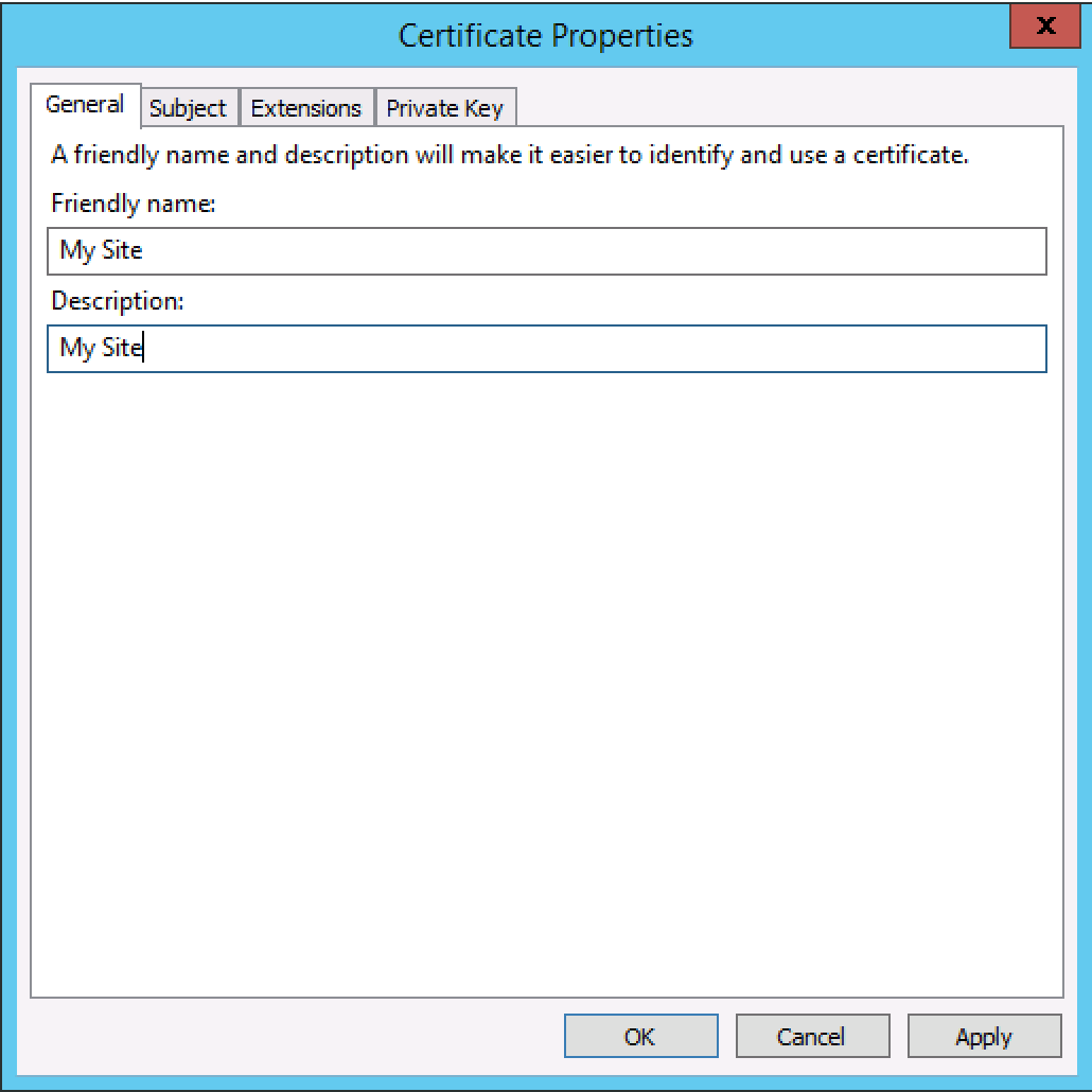 Server cert