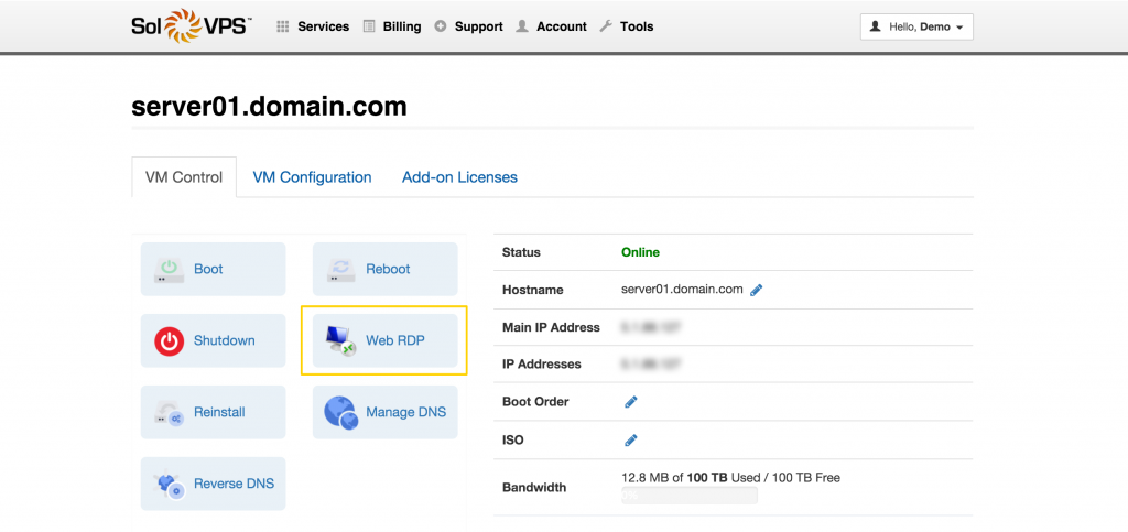 web-rdp-panel