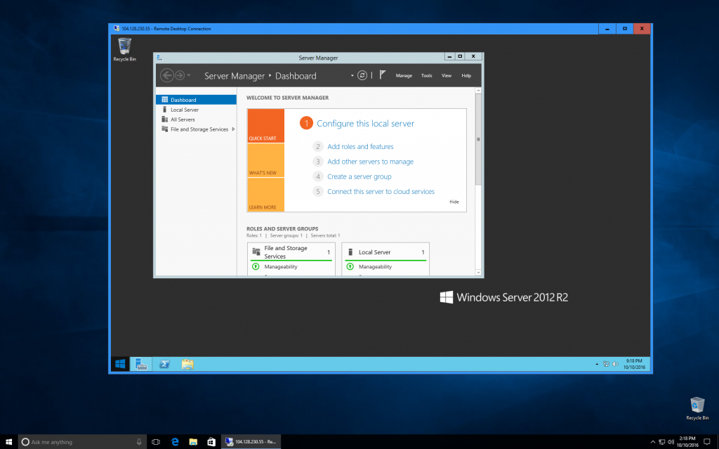 Open server manager from command prompt cmd in windows server